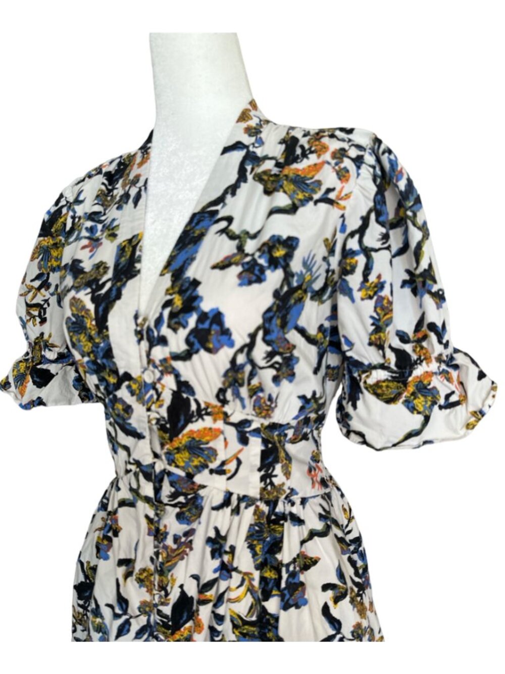 Diane von Furstenberg Floral Erica Dress in Fauna Toile Womens Aline fit and - Picture 7 of 16